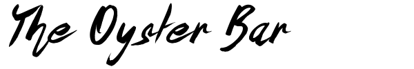 The Oyster Bar font preview
